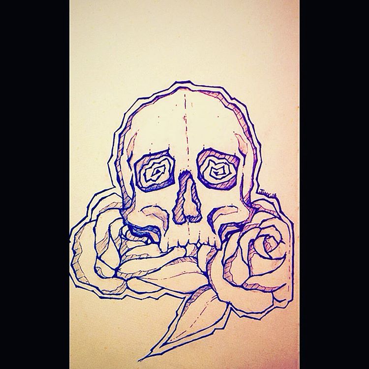 Skull and Rose